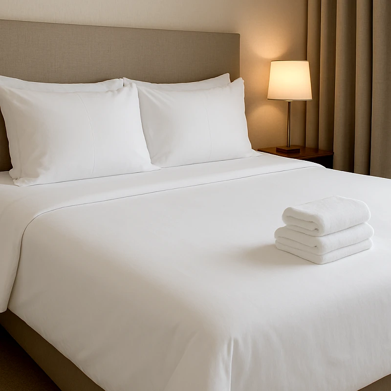 OEM Σεντόνι 220x265εκ. Polycotton 50% Βαμβάκι-50% Polyester 160TC Λευκό 242420000536 (Σετ 5 Τεμάχια) (Ύφασμα: 50% Cotton-50% Polyester, Χρώμα: Λευκό) - OEM - 242420000536