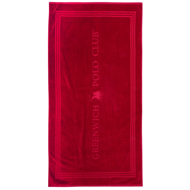 Greenwich Polo Club Πετσέτα Θαλάσσης Βαμβακερή 90x170εκ. Essential 4066 Κόκκινη Greenwich Polo Club (Ύφασμα: Βαμβάκι 100%, Χρώμα: Κόκκινο) - Greenwich Polo Club - 267901704066