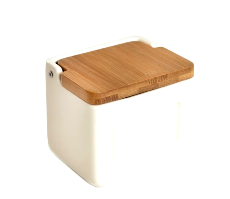 Homla Δοχείο Κεραμικό-Bamboo Cream 12x11εκ. Lipper Homla 213994 (Υλικό: Κεραμικό, Χρώμα: Κρεμ) - Homla - 213994