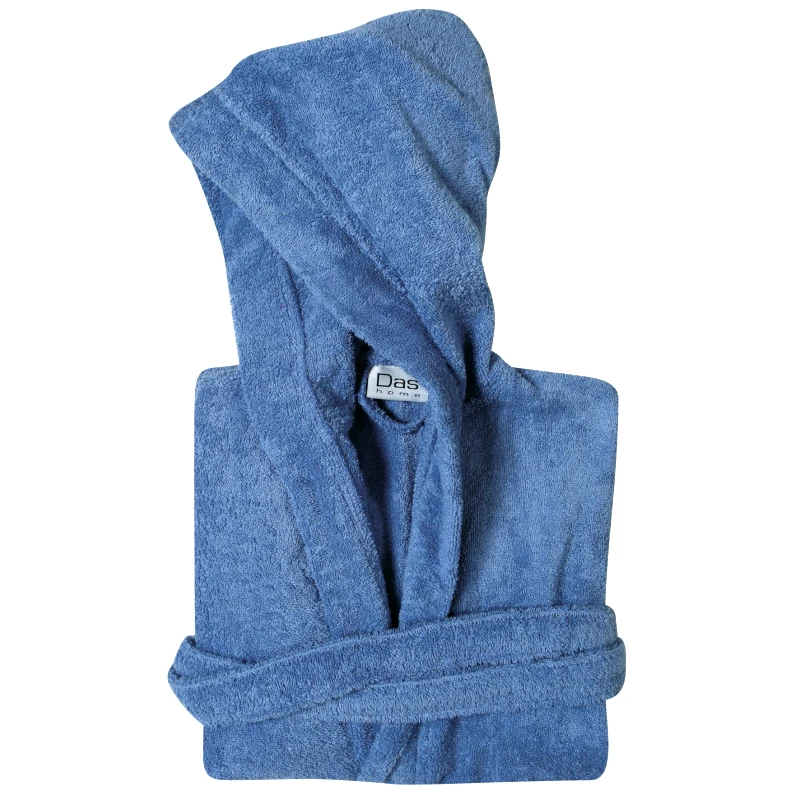 DAS KIDS Μπουρνούζι Παιδικό Βαμβακερό 12 Ετών Casual 5909 Dusty Blue Das Kids (Ύφασμα: Βαμβάκι 100%, Χρώμα: Μπλε, Μέγεθος: 12-14 Ετών) - DAS KIDS - 460181205909