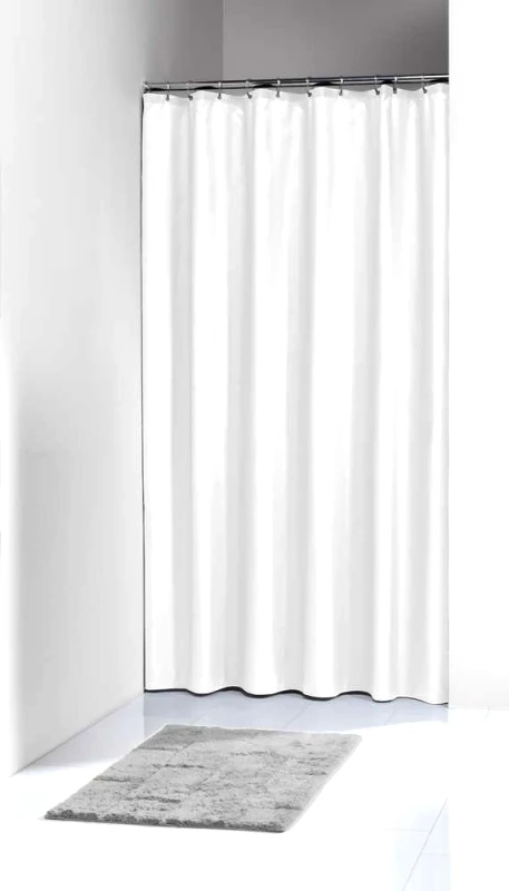 sealskin Κουρτίνα Μπάνιου Αδιάβροχη Υφασμάτινη 180x200εκ. Solid White Elemental Sealskin 200601310 (Ύφασμα: Polyester, Χρώμα: Λευκό) - sealskin - sl-200601310