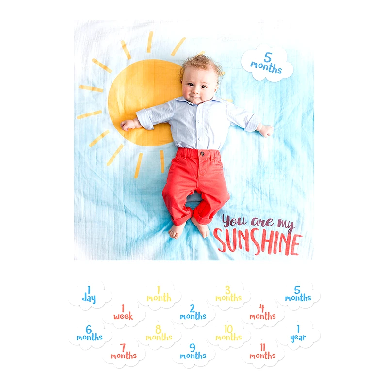 Lulujo Mουσελίνα Φωτογράφισης 100x100εκ. & Κάρτες You Are My Sunshine Lulujo LJ588 - Lulujo - LJ588