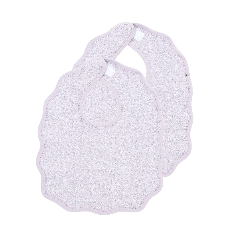 Meyco Σαλιάρες Σετ 2τμχ Βαμβακερές Wavy Lavander Meyco MEY-241.227.72.01.M2 (Ύφασμα: Βαμβάκι 100%, Χρώμα: Λεβάντα) - Meyco - MEY-241.227.72.01.M2