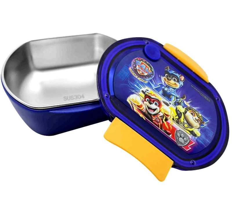GIM Φαγητοδοχείο Ανοξείδωτο-Πλαστικό Paw Patrol 16,5x15x6,5εκ./680ml Gim 50-3500 (Υλικό: Πλαστικό, Χρώμα: Μπλε) - GIM - 50-3500