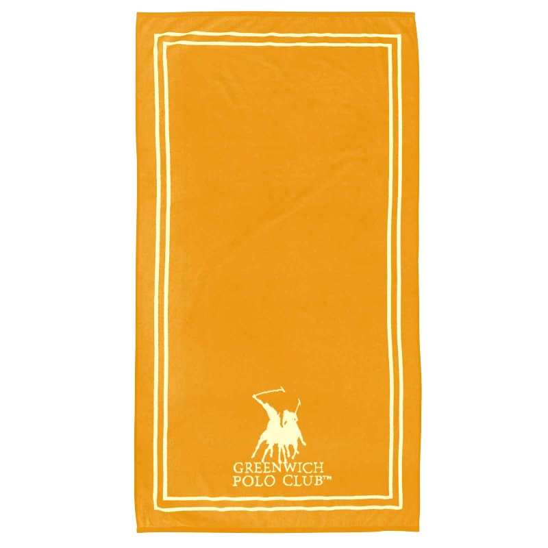 Greenwich Polo Club Πετσέτα Θαλάσσης Βαμβακερή 90x170εκ. Essential 4051 Κρεμ-Ώχρα Greenwich Polo Club (Ύφασμα: Βαμβάκι 100%, Χρώμα: Ώχρα) - Greenwich Polo Club - 267901704051