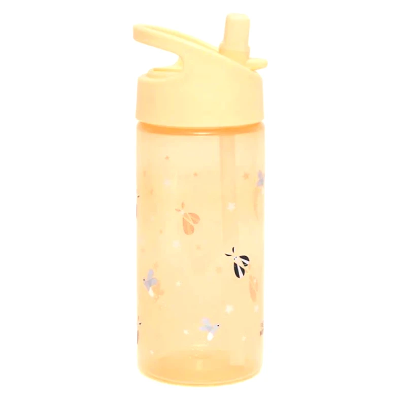 Petit Monkey Παγούρι Με Καλαμάκι Tritan Fox & Fireflies 380ml Petit Monkey PTM-DB40 (Χρώμα: Ώχρα, Υλικό: Tritan) - Petit Monkey - PTM-DB40