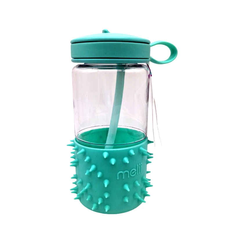 Melii Παγούρι Σιλικόνης-Tritan Spikey Mint 503ml Melii MEL13311 (Υλικό: Σιλικόνη, Χρώμα: Μέντα) - Melii - MEL13311