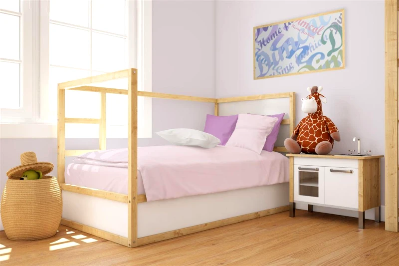 DimCol Πάπλωμα Βαμβακερό Κούνιας 120x160εκ. Solid 506 Light Purple DimCol 31121121006 (Ύφασμα: Βαμβάκι 100%, Χρώμα: Λιλά, Μέγεθος: Κούνιας) - DimCol - 31121121006