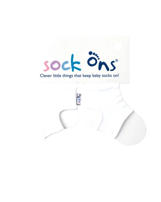 Sock ons Ζεύγος Σταθεροποιητές Καλτσών 0-6 Μηνών Λευκό Sock Ons SOS-WHITE (Χρώμα: Λευκό, Μέγεθος: 0-6 Μηνών) - Sock ons - SOS-WHITE