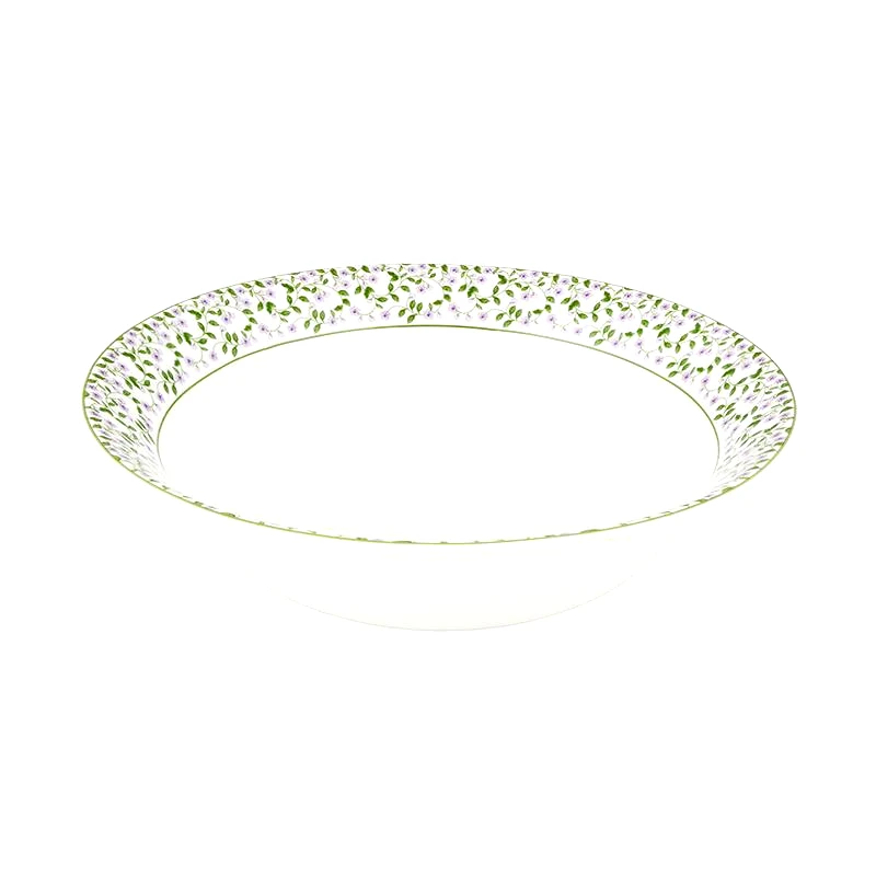 Oriana Ferelli Σαλατιέρα Πορσελάνης Λευκή Με Λουλούδια Φ25εκ. Floral Oriana Ferelli PR232450004 (Σετ 6 Τεμάχια) (Υλικό: Πορσελάνη, Χρώμα: Λευκό) - Oriana Ferelli - PR232450004
