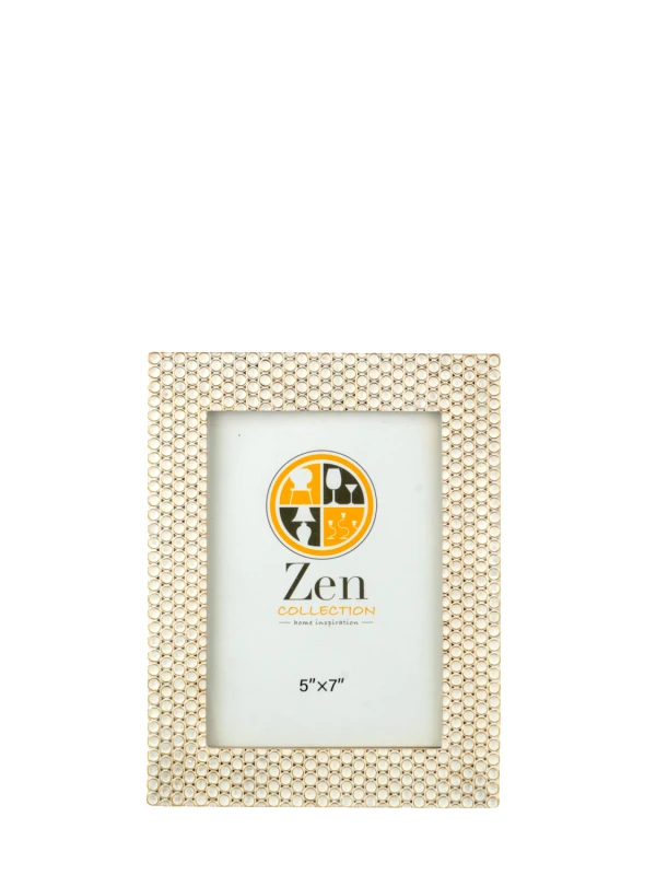 ZEN COLLECTION Κορνίζα Polyester Λευκή-Χρυσή 13x18εκ. Zen Collection 25.2.50681 (Υλικό: Polyester, Χρώμα: Λευκό) - ZEN COLLECTION - 25.2.50681