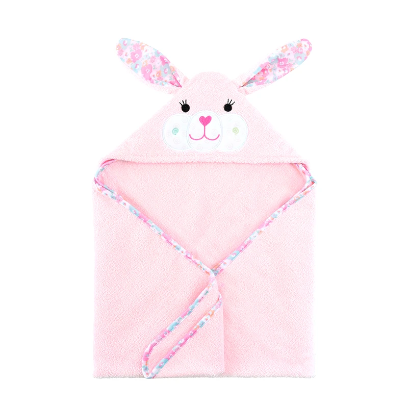 Zoocchini Κάπα Βαμβακερή 77x77εκ. Bunny Zoocchini ZOO1010 (Ύφασμα: Βαμβάκι 100%, Χρώμα: Ροζ) - Zoocchini - ZOO1010