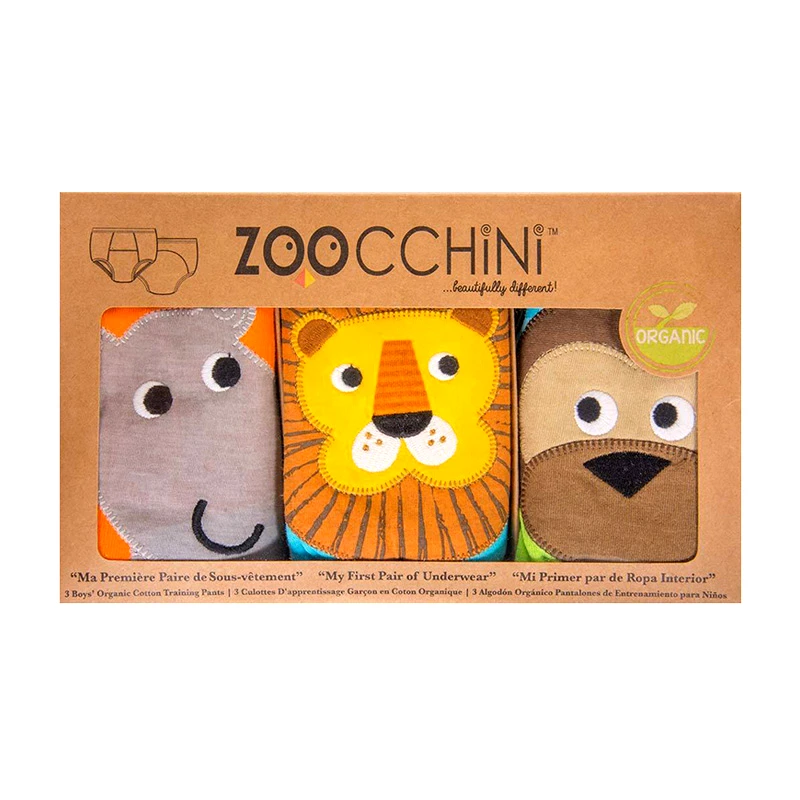 Zoocchini Εκπαιδευτικά Βρακάκια Safari Friends Zoocchini 2-3 Ετών ZOO7001 (Ύφασμα: Βαμβάκι 100%, Μέγεθος: 2-3 Ετών) - Zoocchini - ZOO7001