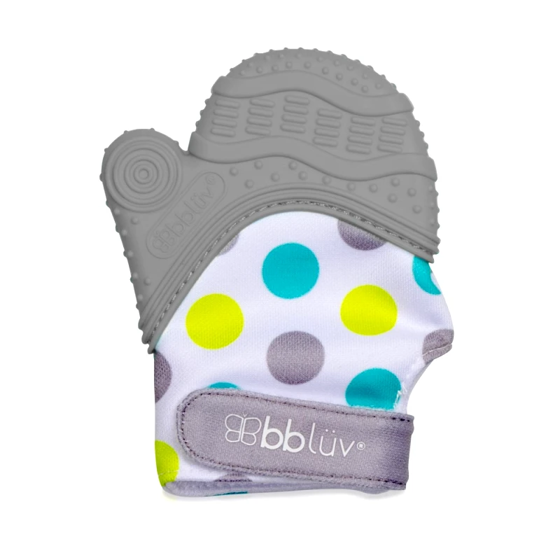 Bbluv Γάντι Οδοντοφυΐας Γκρι 7,6x10,7x2εκ. Bbluv Gluv B0150-G (Χρώμα: Γκρι) - Bbluv - B0150-G