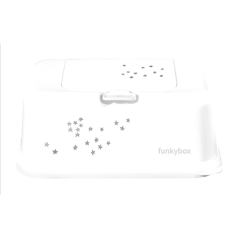 Funkybox Θήκη Για Μωρομάντηλα White Little Stars Funkybox FB36 (Χρώμα: Λευκό) - Funkybox - FB36