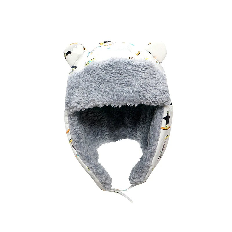 FlapJackKids Αδιάβροχο Σκουφάκι Fleece-Sherpa 4-6 Χρονών Trapper Hat Ski Flapjackkids FJKTH761L (Ύφασμα: Fleece, Χρώμα: Λευκό) - FlapJackKids - FJKTH761L