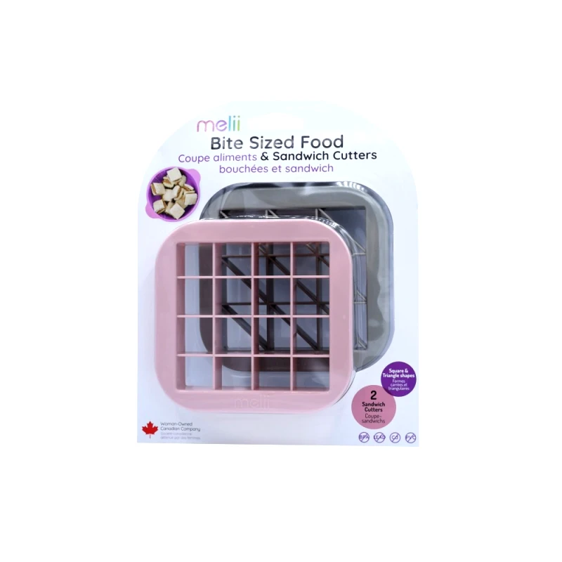 Melii Σετ 2τμχ Κόπτης Sandwich Cutters Pink & Grey Melii MEL24100 (Χρώμα: Ροζ) - Melii - MEL24100