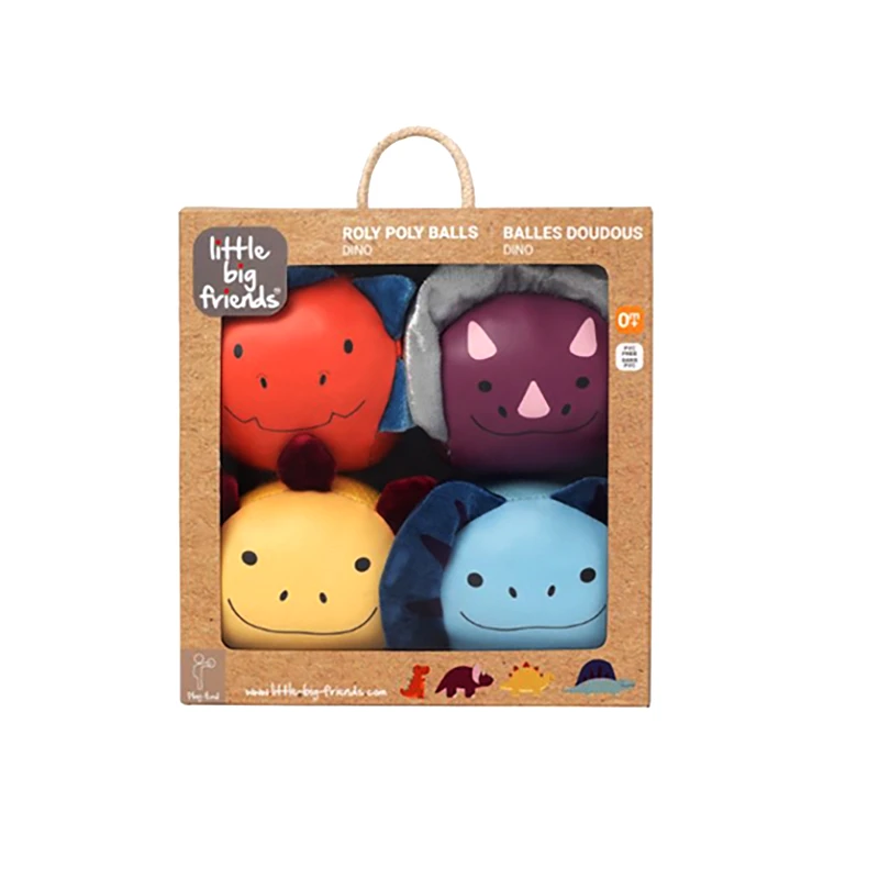 Little Big Friends Μπαλάκι Ζωάκι Σετ 4τμχ Dooballs Dino Little Big Friends BTL304829 - Little Big Friends - BTL304829