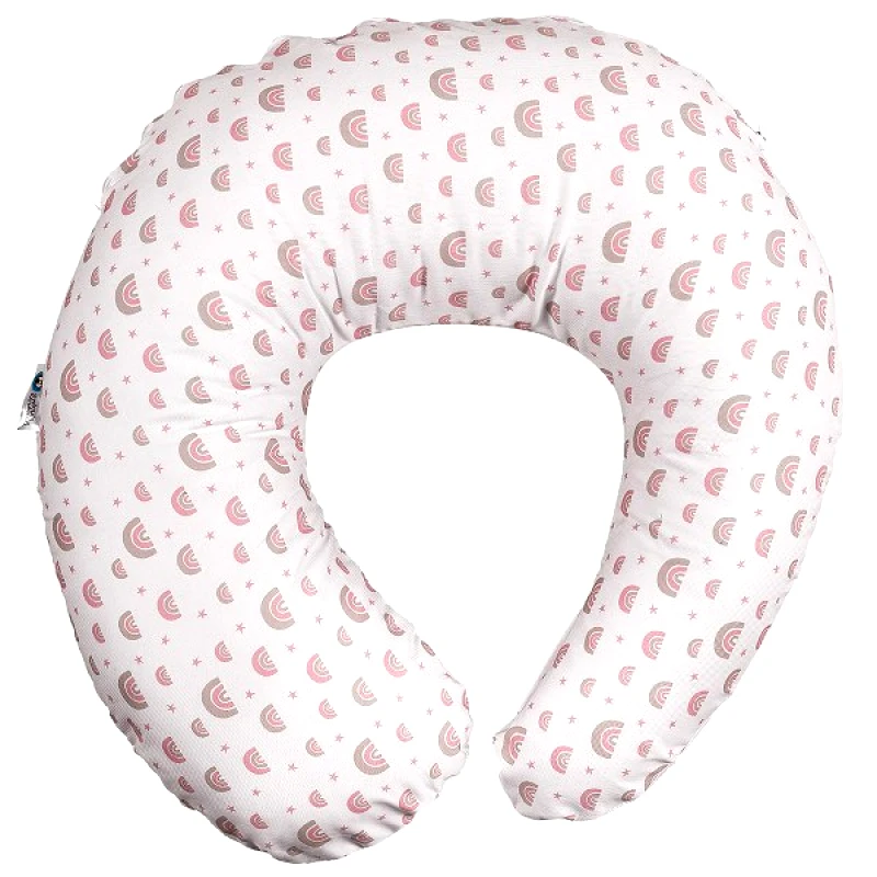 Ο Κόσμος του Μωρού Μαξιλάρι Θηλασμού Βαμβακερό 60εκ./25εκ. Rainbow Ροζ 90041 (Ύφασμα: Βαμβάκι 100%, Χρώμα: Ροζ) - Ο Κόσμος του Μωρού - 5205626900412