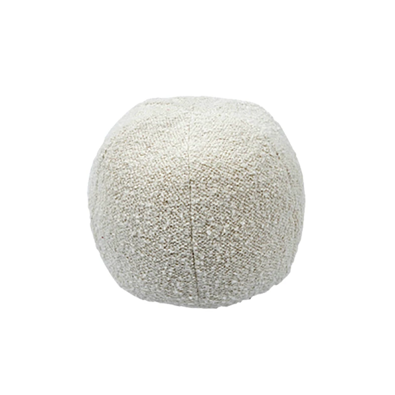 Art Et Lumiere Μαξιλάρι-Πούφ Στρογγυλό Βαμβακερό Λευκό Art Et Lumiere 30εκ. 21982 (Ύφασμα: Βαμβάκι 100%, Χρώμα: Λευκό) - Art Et Lumiere - lumiere_21982