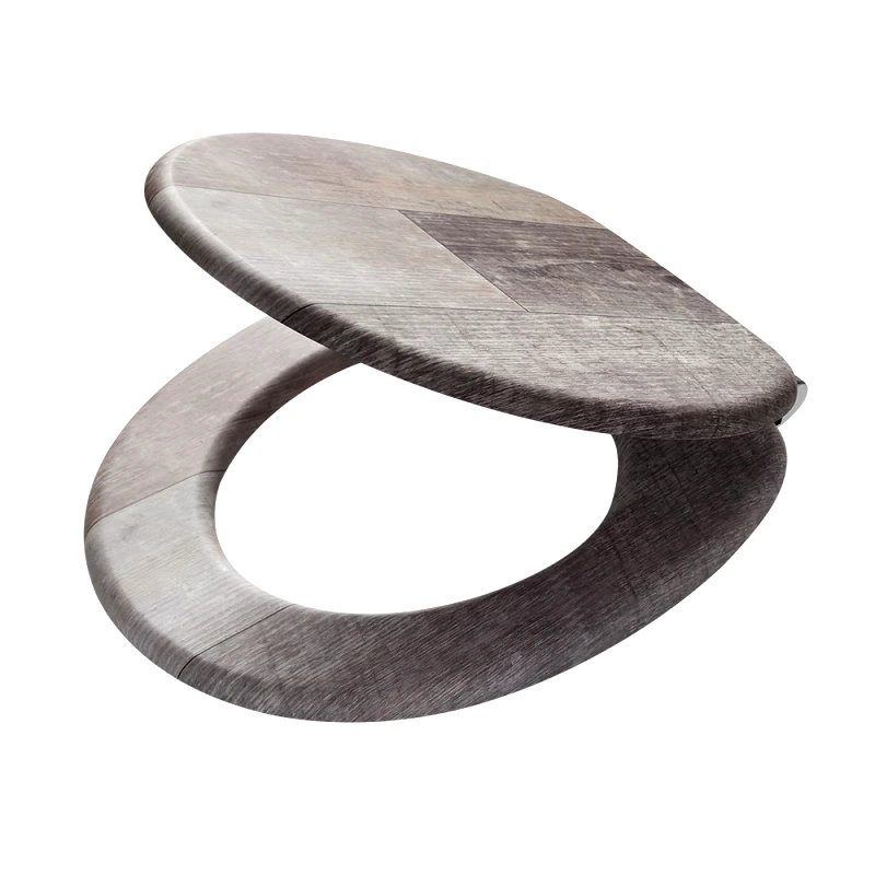 TIGER Καπάκι Λεκάνης MDF Old Wood Brown 45,9x37,7x5,5εκ. Tiger 800611 (Υλικό: Mdf, Χρώμα: Καφέ) - TIGER - sl-800611