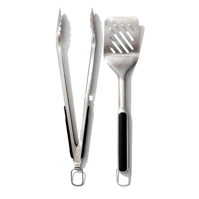 OXO Σετ Ψησίματος Λαβίδα-Σπάτουλα Ανοξείδωτο Oxo 11320200 (Υλικό: Ανοξείδωτο) - OXO - 11320200