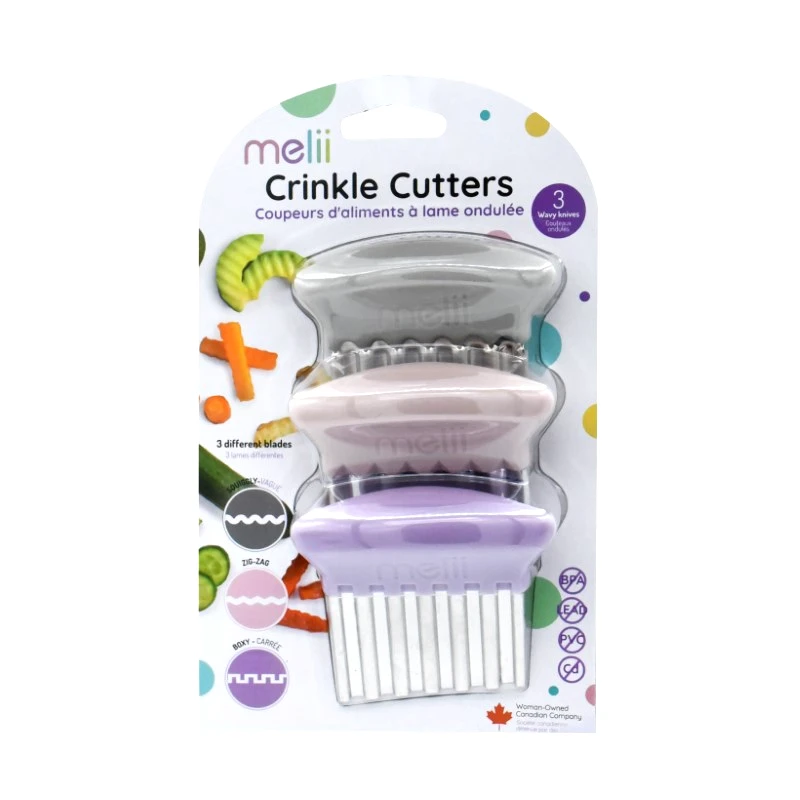 Melii Σετ 3τμχ Κόπτης Crinkle Cutters Pink Melii MEL20100 - Melii - MEL20100