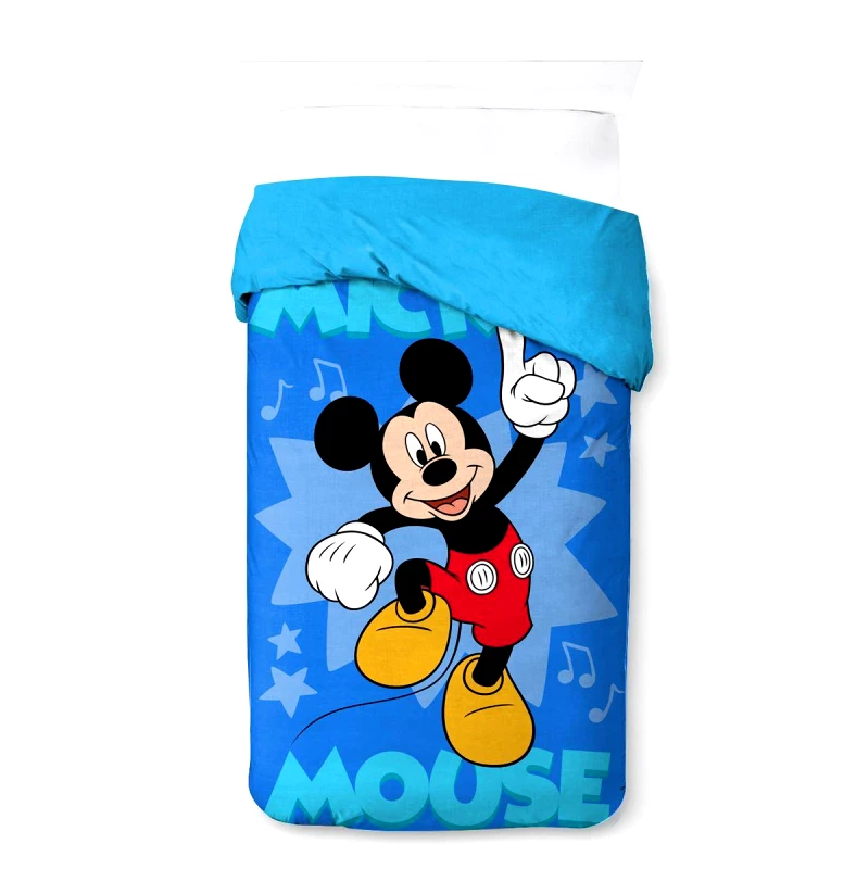 DimCol Κουβερτοπάπλωμα Flannel-Sherpa Μονό 160x250εκ. Disney Home Mickey 16 Blue DimCol 52461068005 (Υλικό: Flannel 100%, Χρώμα: Μπλε, Ύφασμα: Sherpa) - DimCol - 52461068005