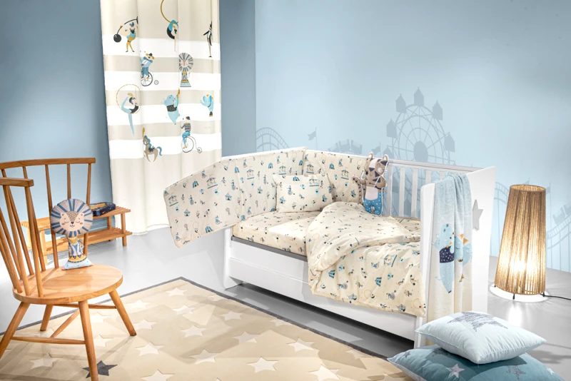 Saint Clair Σετ 3τμχ Βρεφική Προίκα Βαμβακερή Enjoy Sky Saint Clair (Ύφασμα: Βαμβάκι 100%, Χρώμα: Γαλάζιο ) - Saint Clair - 5206480639388