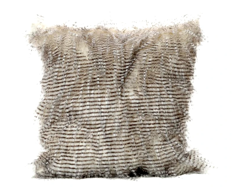 ESPIEL Διακοσμητικό Μαξιλάρι Γούνινο ESPIEL 50x50εκ. GIK145-1 (Χρώμα: Λευκό) - ESPIEL - GIK145-1