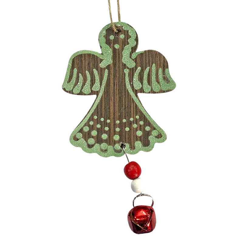 Xmas fest Κρεμαστό Στολίδι Άγγελος Με Καμπανάκι 14,5εκ. - Xmas fest - 93-2688