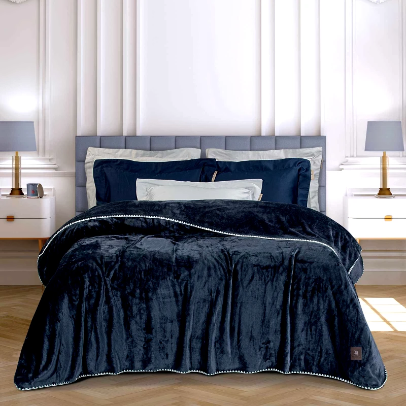 Greenwich Polo Club Κουβέρτα Fleece Μονή 170x240εκ. Essential 4442 Royal Blue Greenwich Polo Club (Ύφασμα: Polyester, Χρώμα: Μπλε, Μέγεθος: Μονά) - Greenwich Polo Club - 220588104442