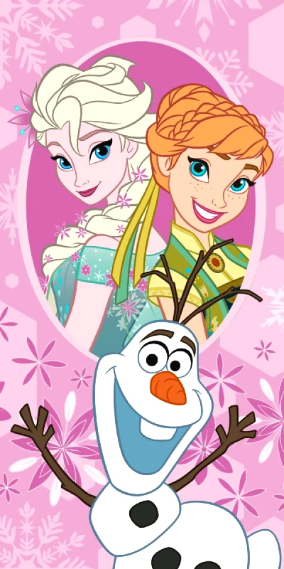 Disney Πετσέτα Θαλάσσης 70x140εκ. Frozen 044 Disney Dimcol (Ύφασμα: Βαμβάκι 100%, Χρώμα: Ροζ) - Disney - 2123713500604499