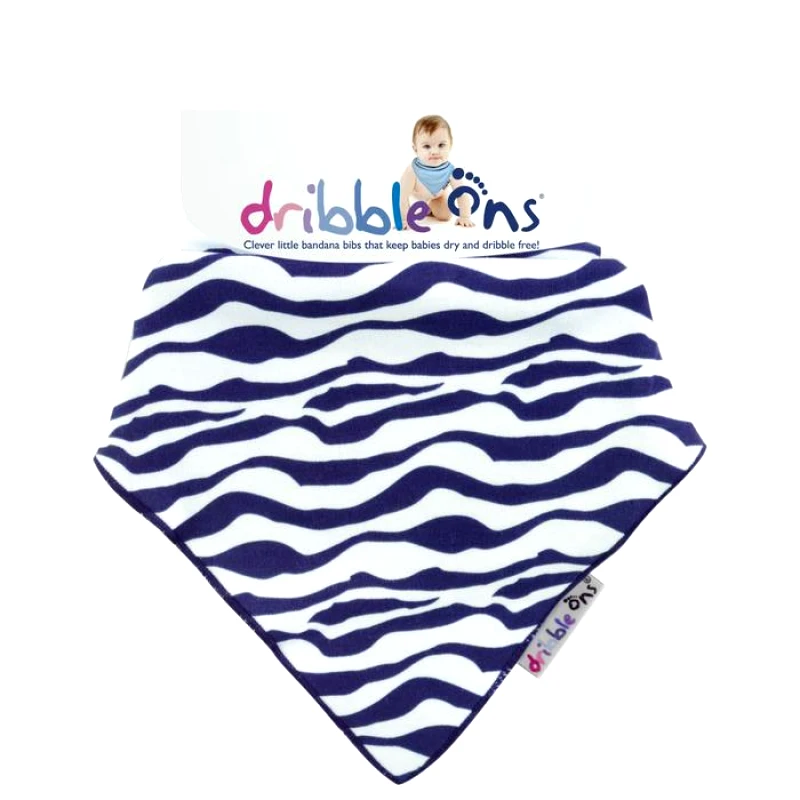 Sock ons Σαλιάρα-Μπαντάνα Βαμβακερή Dribble Sock ons DO-ZEBRA (Ύφασμα: Βαμβάκι 100%, Χρώμα: Λευκό) - Sock ons - DO-ZEBRA
