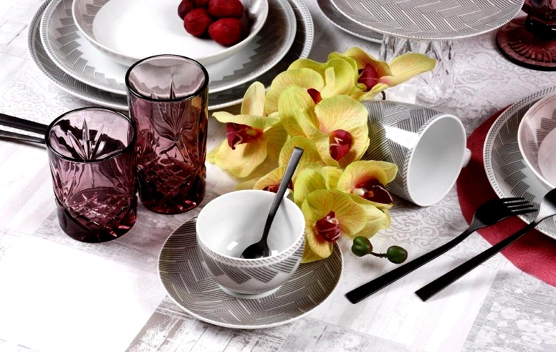 CRYSPO TRIO Σετ Φλυτζάνια Τσαγιού 6τμχ Πορσελάνης 220ml Plaza CRYSPO TRIO 25.743.16 (Υλικό: Πορσελάνη) - CRYSPO TRIO - 25.743.16