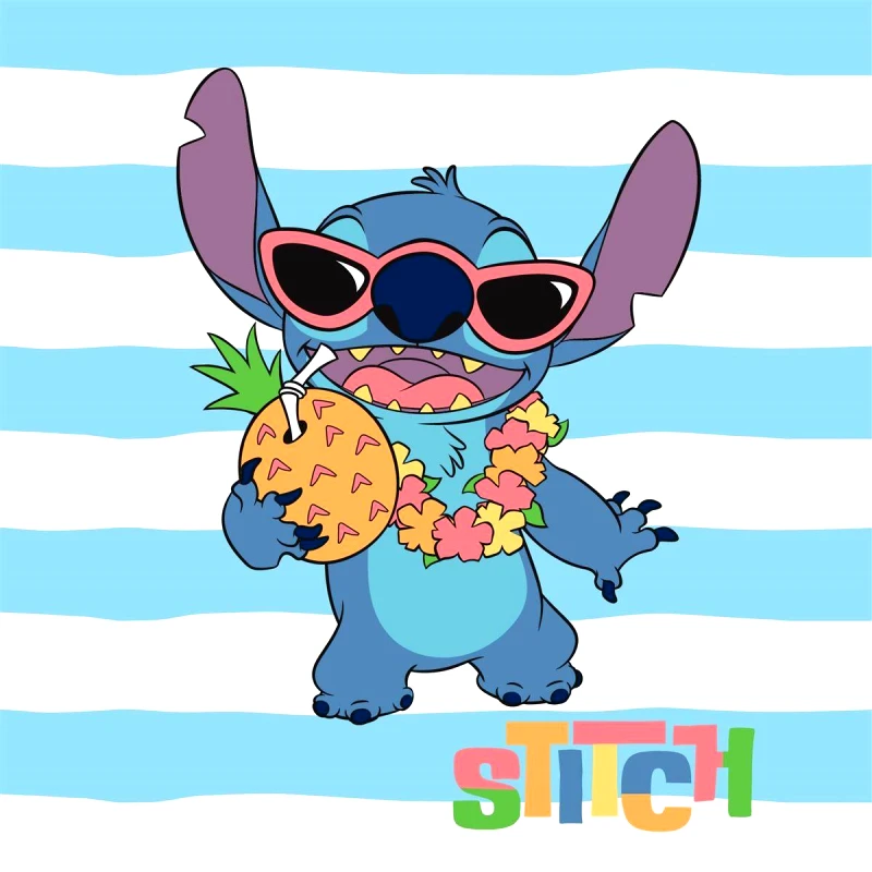 DimCol Λαβέτα-Μαγική Πετσέτα Polyester 30x30εκ. Lilo & Stitch 79 Sky Blue Disney DimCol (Ύφασμα: Polyester, Χρώμα: Μπλε) - DimCol - 54460202005