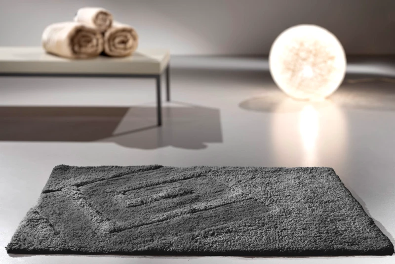 Guy Laroche Ταπέτο Μπάνιου Βαμβακερό Trivia Titanium 55x85εκ. Guy Laroche (Ύφασμα: Βαμβάκι 100%, Χρώμα: Ανθρακί) - Guy Laroche - 5206480498497