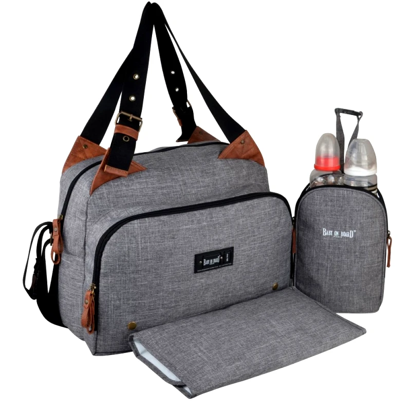 Baby on Board Paris Τσάντα Με Αλλαξιέρα BoB Paris Tote Bag City Grey BOB-216730_001 (Χρώμα: Γκρι) - Baby on Board Paris - BOB-216730_001