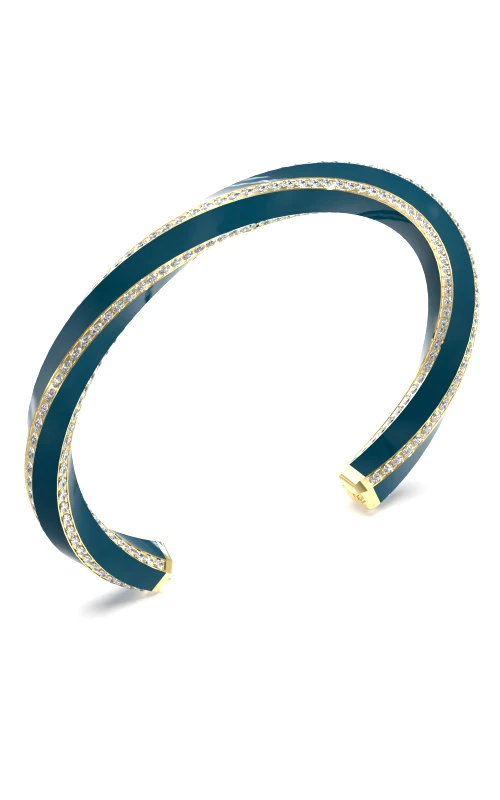 GUESS GUESS STEEL LE MIRAGE JUBB05381JWYGPTL Χειροπέδα Πράσινη Με Πέτρες