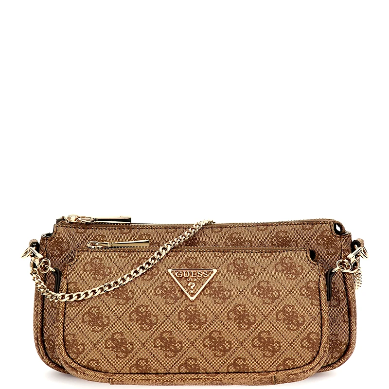 GUESS GUESS ΓΥΝΑΙΚΕΙΑ ΤΣΑΝΤΑ NOELLE II DBL HWBG9672710 LATTE LOGO/BROWN