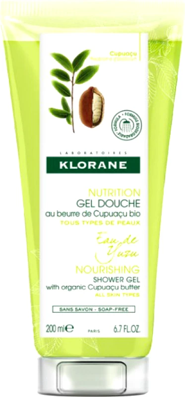 KLORANE KLORANE Nourishing Shower Gel with Organic Cupuacu Butter & Eau De Yuzu Τζελ Ντους με Βούτυρο Cupuacu & Νερό Yuzu 200ml