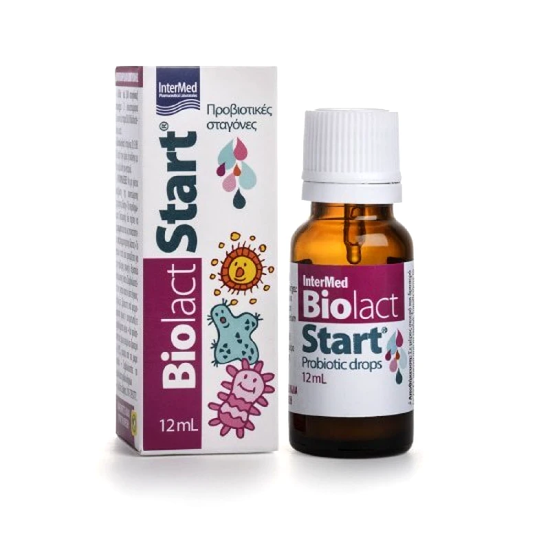 INTERMED INTERMED Biolact Start Προβιοτικές Σταγόνες Για Την Διατήρηση Της Χλωρίδας Του Εντέρου Για Παιδιά 12ml
