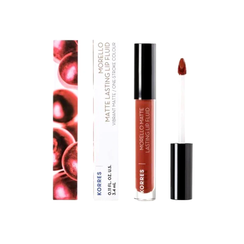 KORRES KORRES Morello Matte Lasting Lip Fluid 58 Red Clay 3.4ml