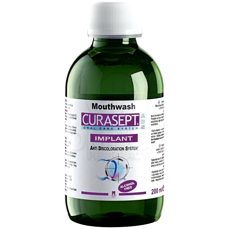 CURASEPT CURASEPT ADS 220 Implant Στοματικό Διάλυμα Χλωρεξιδίνης Κατάλληλο Για Οδοντικά Εμφυτεύματα 200ml
