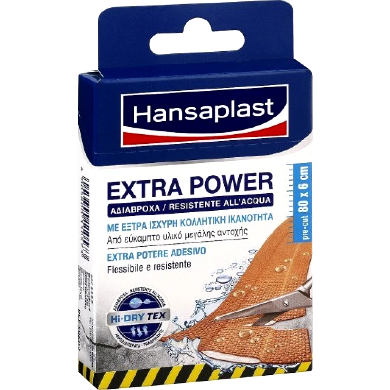 HANSAPLAST HANSAPLAST Extra Power Με Έξτρα Κολλητική Ικανότητα 8τμχ 80x6cm
