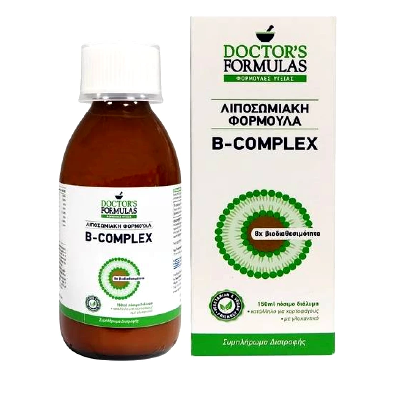 DOCTOR'S FORMULAS DOCTOR'S FORMULAS B Complex Λιποσωμιακή Φόρμουλα με Βιταμίνες του Συμπλέγματος B 150ml