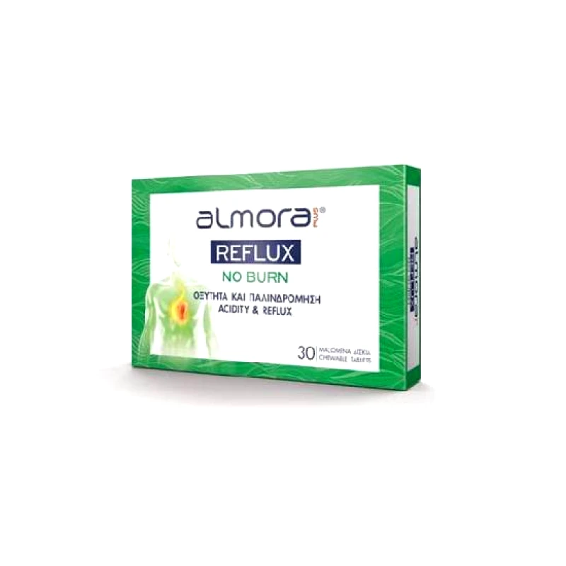 ALMORA ALMORA PLUS® Reflux No Burn 30 μασώμενες ταμπλέτες