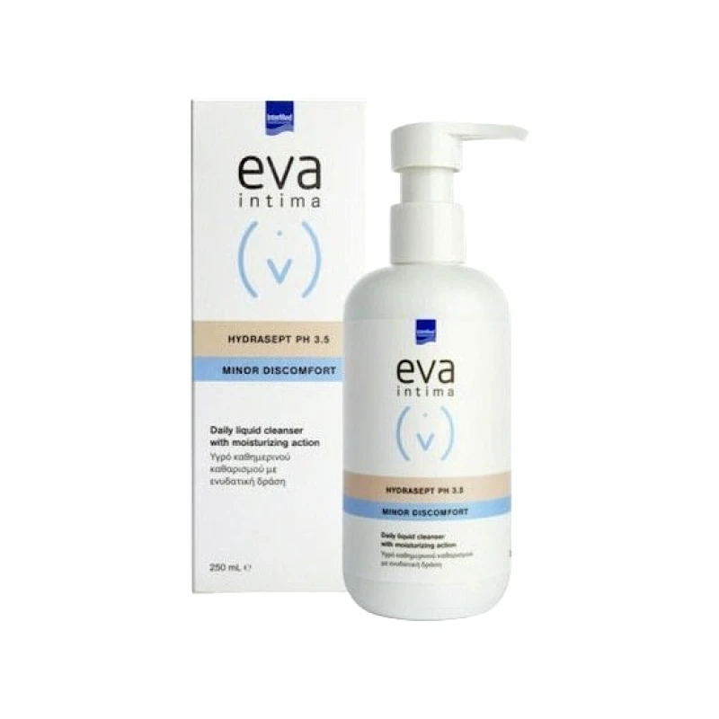 INTERMED INTERMED Eva Intima Hydrasept Minor Discomfort Υγρό Καθαρισμού Ευαίσθητης Περιοχής pH 3.5 250ml