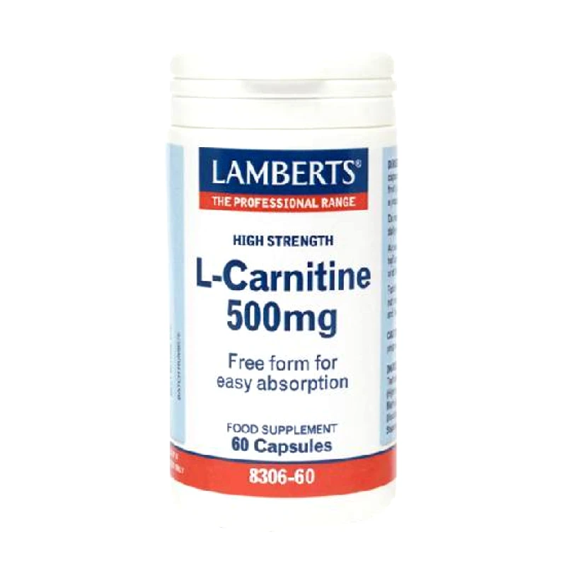 LAMBERTS LAMBERTS L-Carnitine 500mg Καρνιτίνη 60 ταμπλέτες