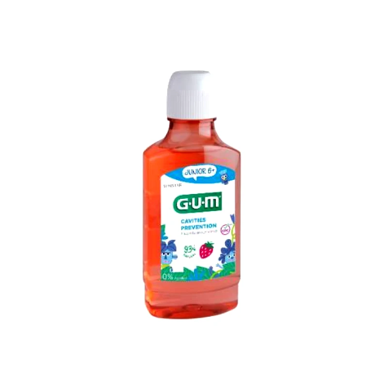 GUM GUM Junior Rinse 3022 Στοματικό Διάλυμα με Γεύση Φράουλα 300ml